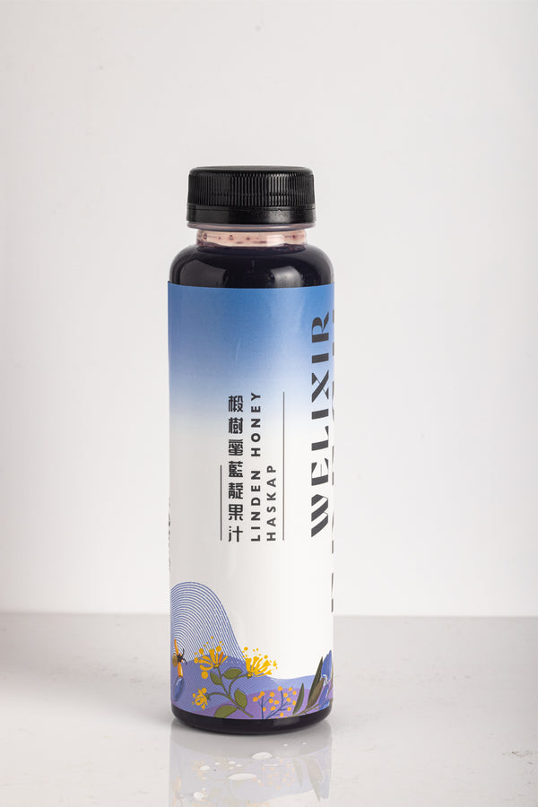 椴樹蜜藍靛果汁